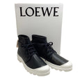Load image into Gallery viewer, Loewe Black Leather Combat Sneaker Booties

