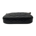 Load image into Gallery viewer, Chanel Black / Gold Hardware CC Logo Quilted Caviar Leather Timeless Pochette Shoulder Bag
