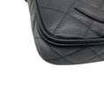 Load image into Gallery viewer, Chanel Black / Gold Hardware CC Logo Quilted Caviar Leather Timeless Pochette Shoulder Bag
