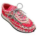 Load image into Gallery viewer, Valentino Pink White Macrame Sneakers
