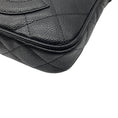 Load image into Gallery viewer, Chanel Black / Gold Hardware CC Logo Quilted Caviar Leather Timeless Pochette Shoulder Bag
