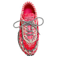 Load image into Gallery viewer, Valentino Pink / White Spiral Knot Macrame Sneakers

