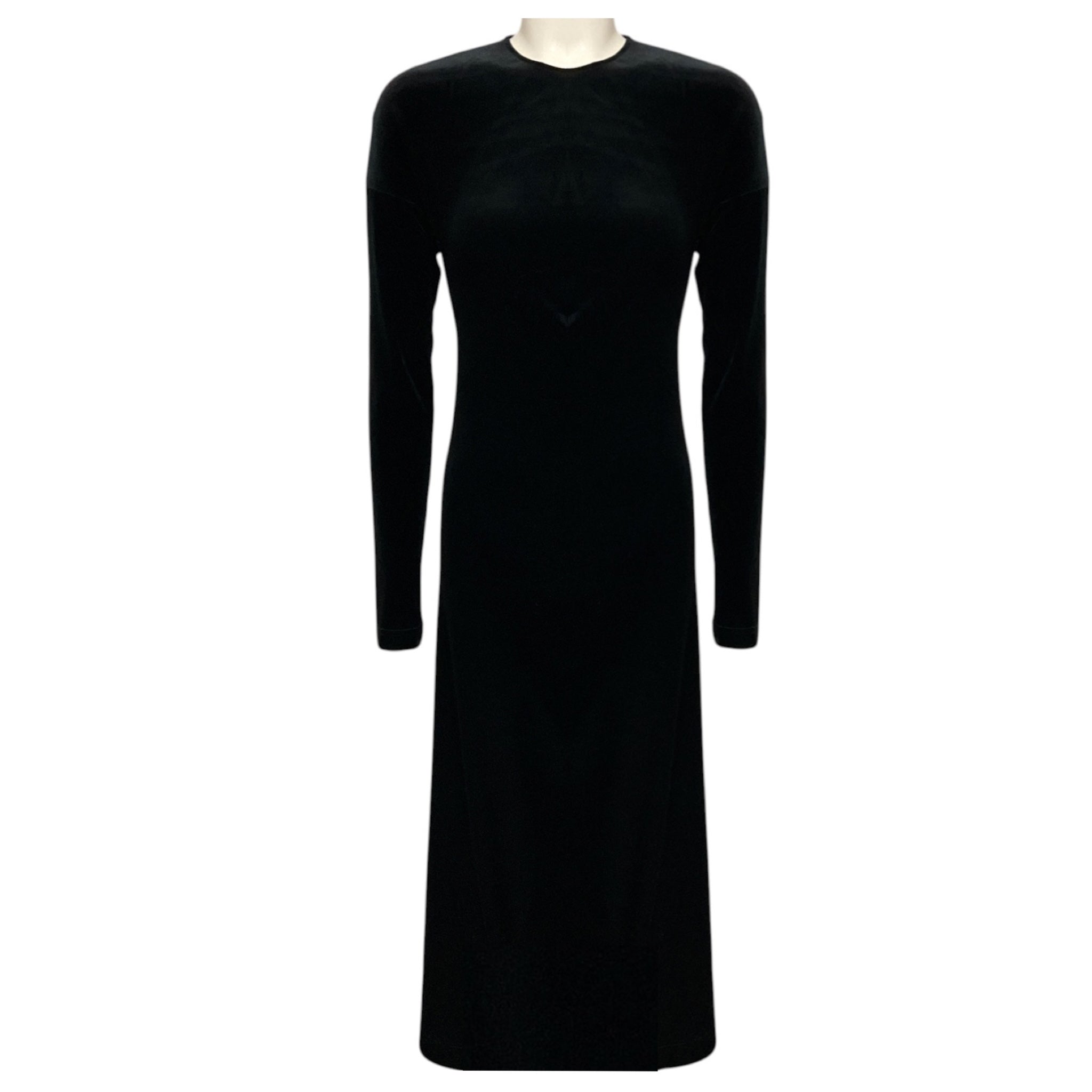 Toteme Black Twisted Velvet Dress