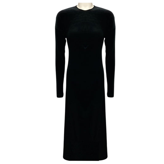 Toteme Black Twisted Velvet Dress