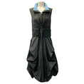 Load image into Gallery viewer, Marithe + Francois Girbaud Charcoal Grey / Blue Drawstring Sleeveless Dress

