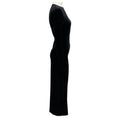 Load image into Gallery viewer, Toteme Black Twisted Velvet Dress
