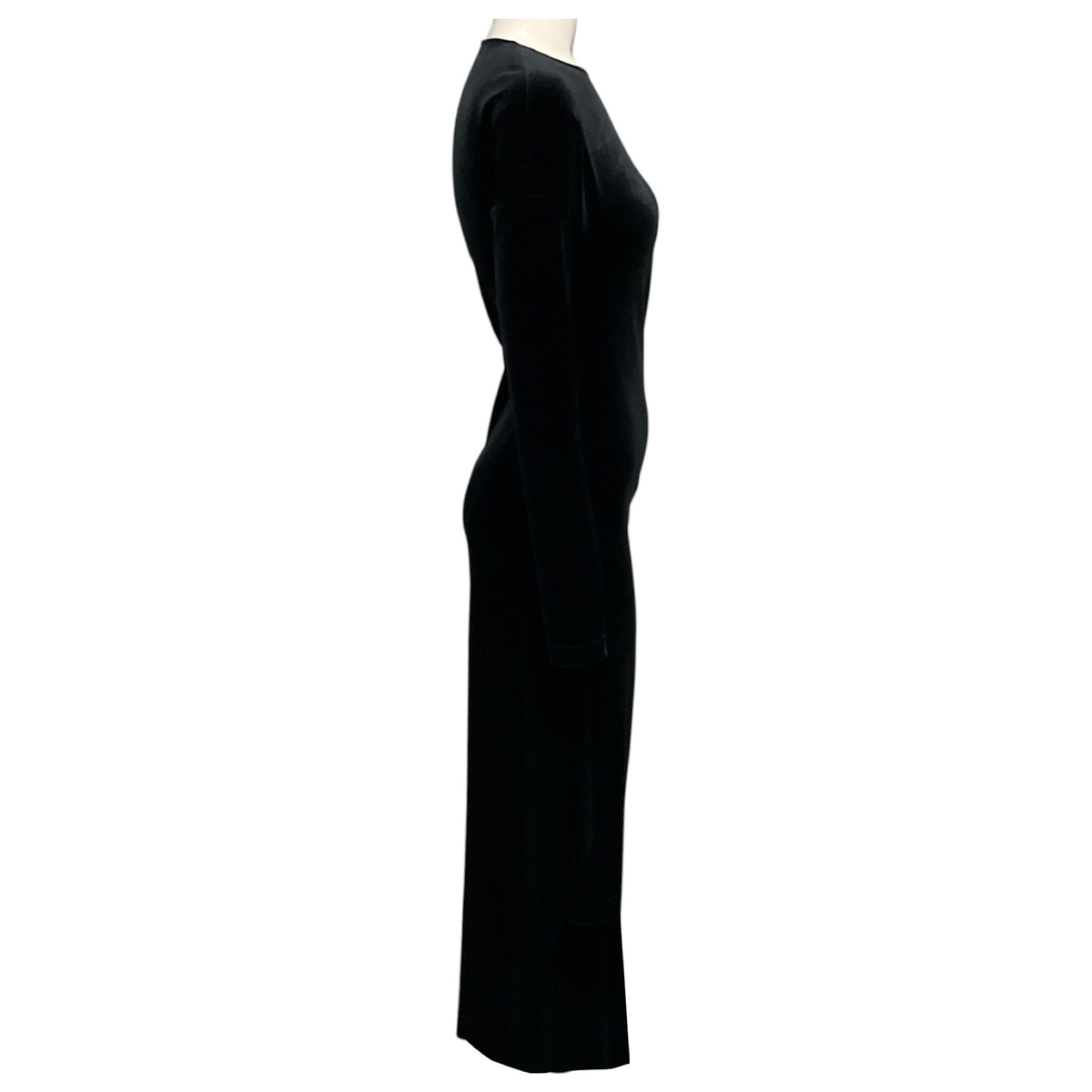 Toteme Black Twisted Velvet Dress