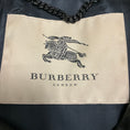 Load image into Gallery viewer, Burberry Black Shimmer Iridescent Button Front Goatskin Leather Coat
