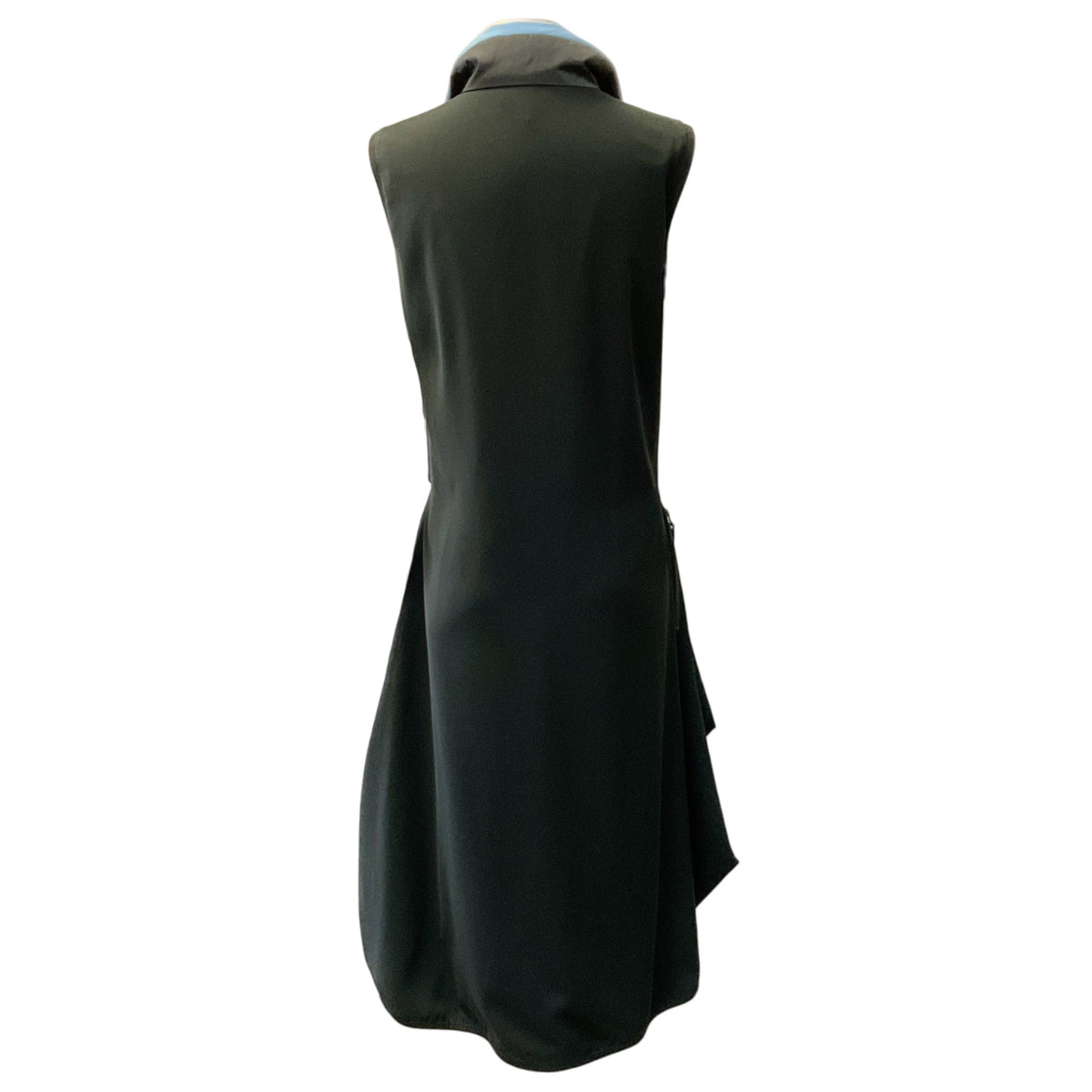 Marithe + Francois Girbaud Charcoal Grey / Blue Drawstring Sleeveless Dress