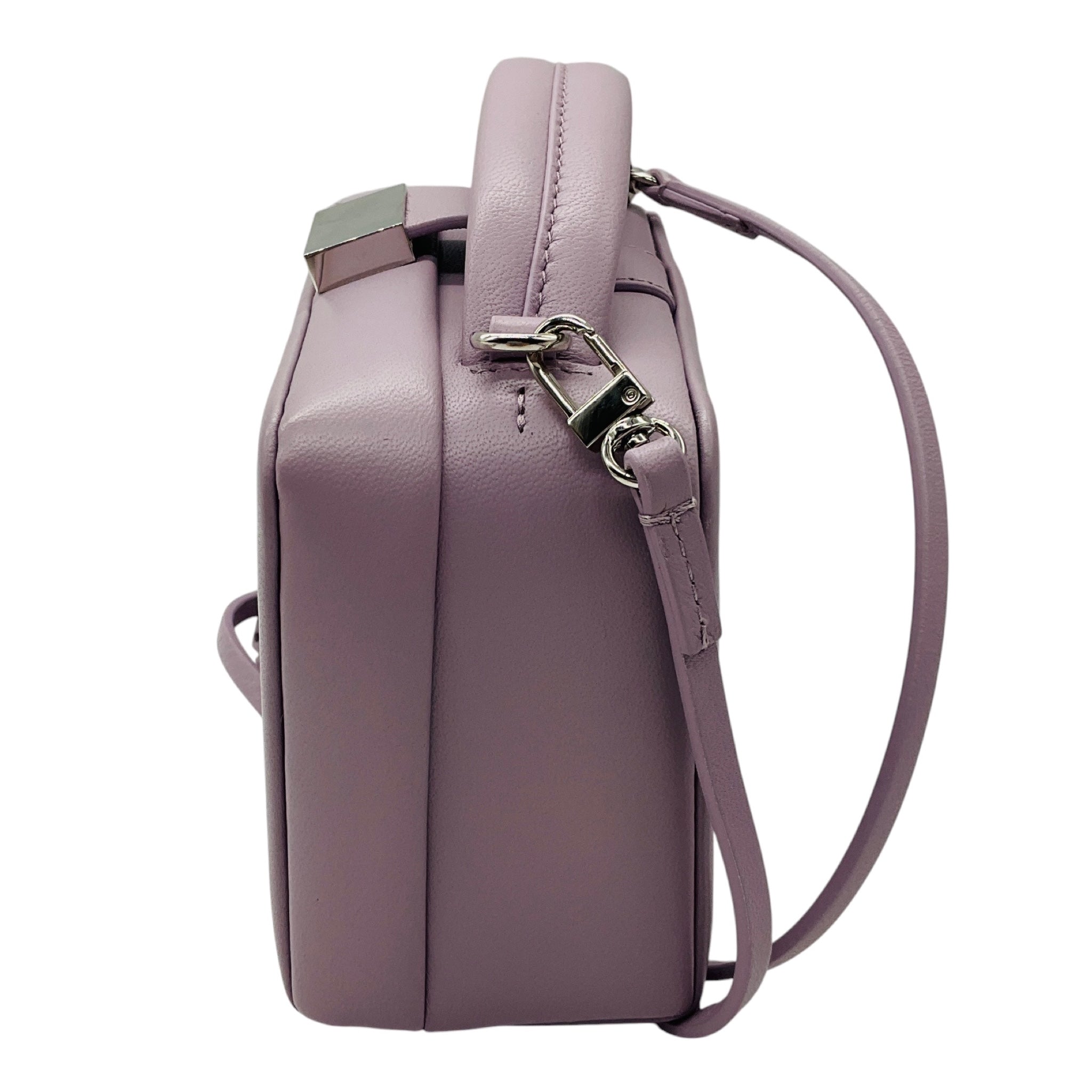 Theory Lavender Soft Nappa Leather Soft Cube Crossbody Bag
