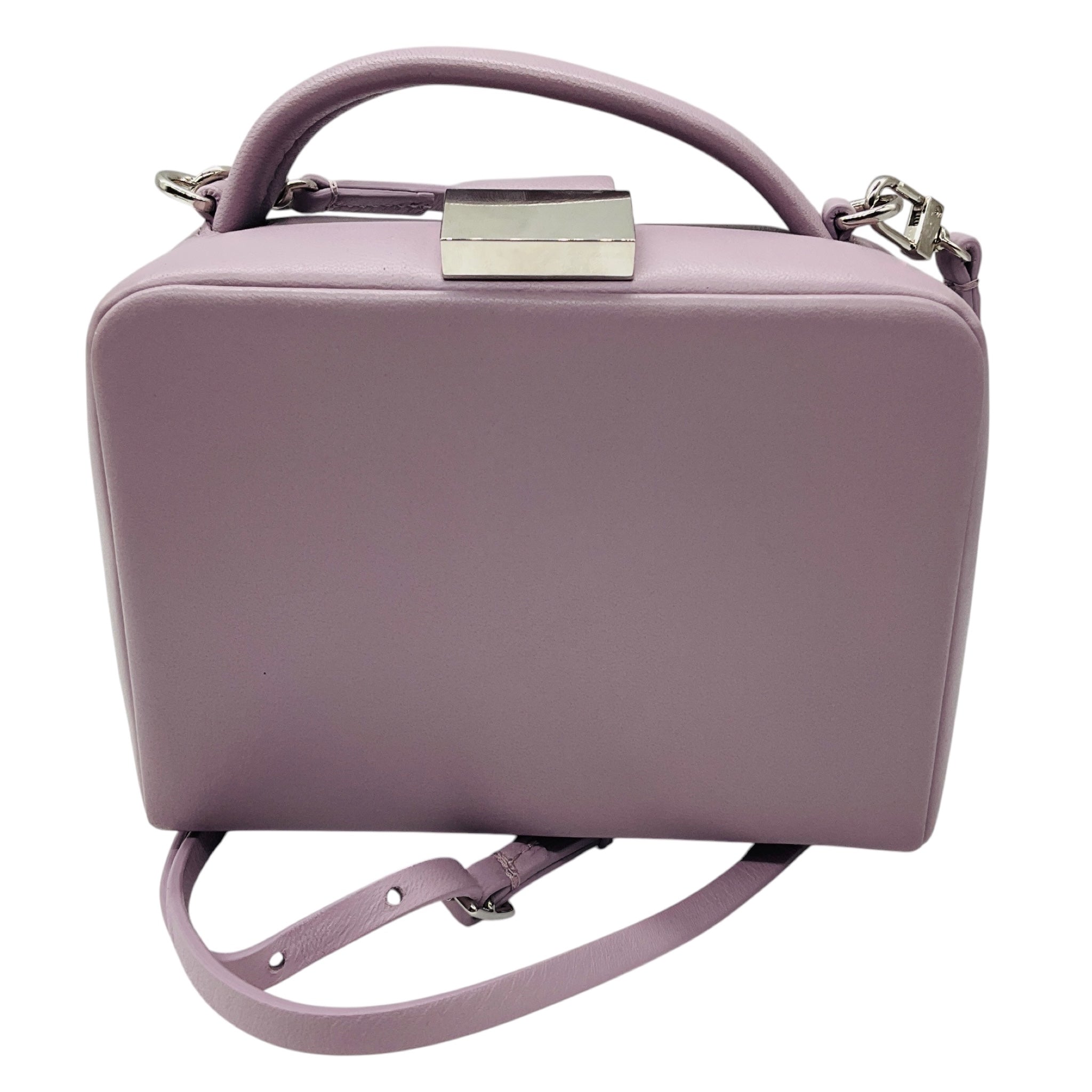 Theory Lavender Soft Nappa Leather Soft Cube Crossbody Bag