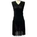 Load image into Gallery viewer, Alaia Black Knit Skater Sleeveless Dress with Cutouts

