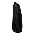 Load image into Gallery viewer, Burberry Black Shimmer Iridescent Button Front Goatskin Leather Coat
