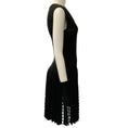 Load image into Gallery viewer, Alaia Black Knit Skater Sleeveless Dress with Cutouts
