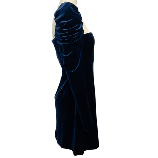 Cara Cara French Blue Velvet Laurenne Mini Dress