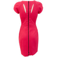 Load image into Gallery viewer, Narciso Rodriguez Hot Pink Cap Sleeve Dress with Back Cut Outs
