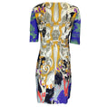 Load image into Gallery viewer, Etro Blue Multi Printed Short Sleeved Stretch Jersey Dress
