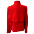 Load image into Gallery viewer, Oscar de la Renta Red Wool Boucle Jacket with Brooch Embellishment
