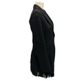 Load image into Gallery viewer, Alaia Black Fringed Wool and Cashmere Jacket
