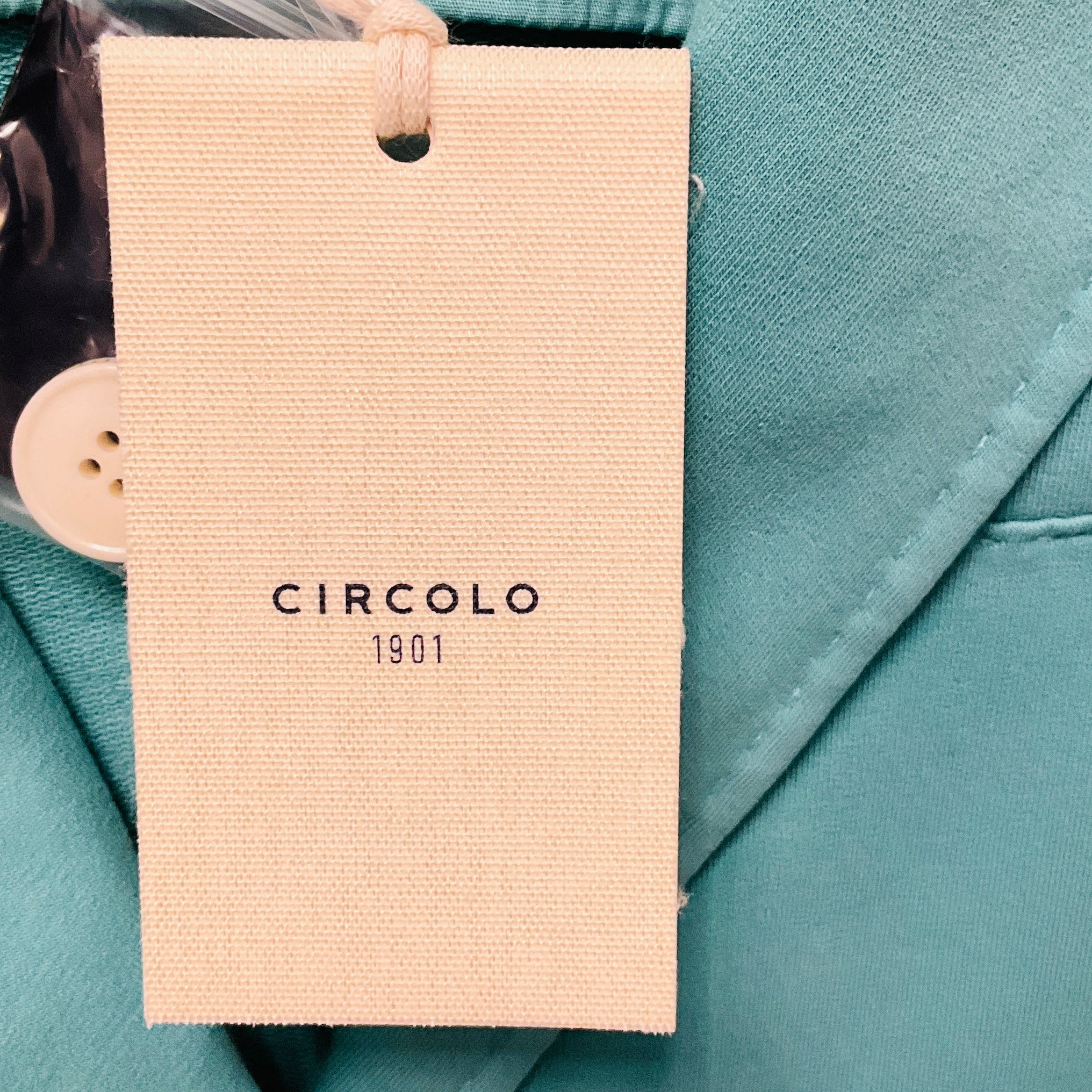 Circolo 1901 Dusty Sky Two Button Cotton Stretch Felpa Blazer Jacket
