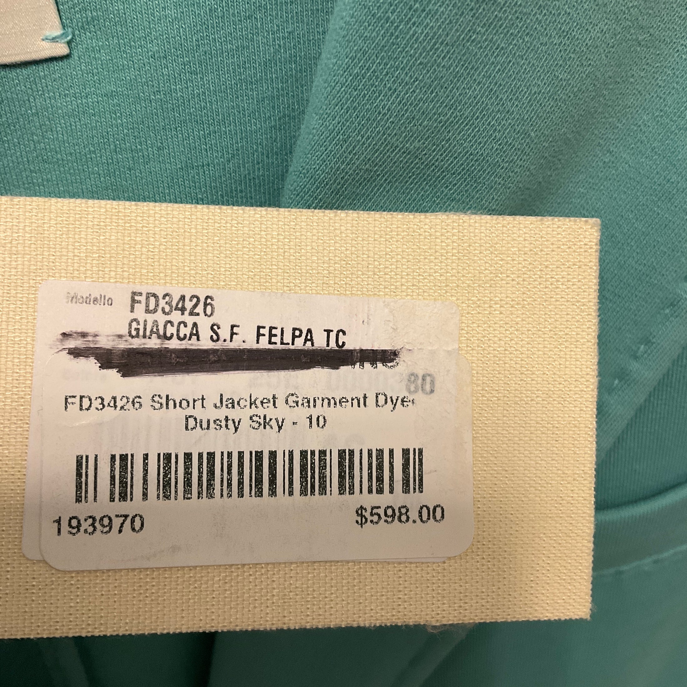 Circolo 1901 Dusty Sky Two Button Cotton Stretch Felpa Blazer Jacket