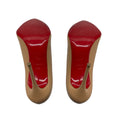 Load image into Gallery viewer, Christian Louboutin Nude Leather High Heeled Pumps
