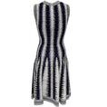 Load image into Gallery viewer, Paule Ka Marine Blue / White Knitted Sleeveless Dress
