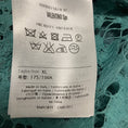 Load image into Gallery viewer, Valentino Turquoise Wool and Cashmere Knit Crewneck Pullover Sweater with Lace Back
