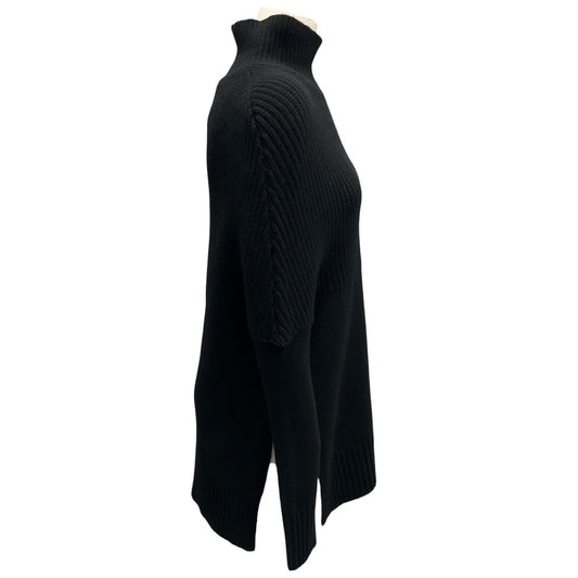 Brandon Maxwell Black Wool and Cashmere Knit Sweater