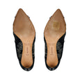 Load image into Gallery viewer, Zac Posen Black Sequined and Embroidered Mesh Tulle Lace Ankle Boots with Leather Trim

