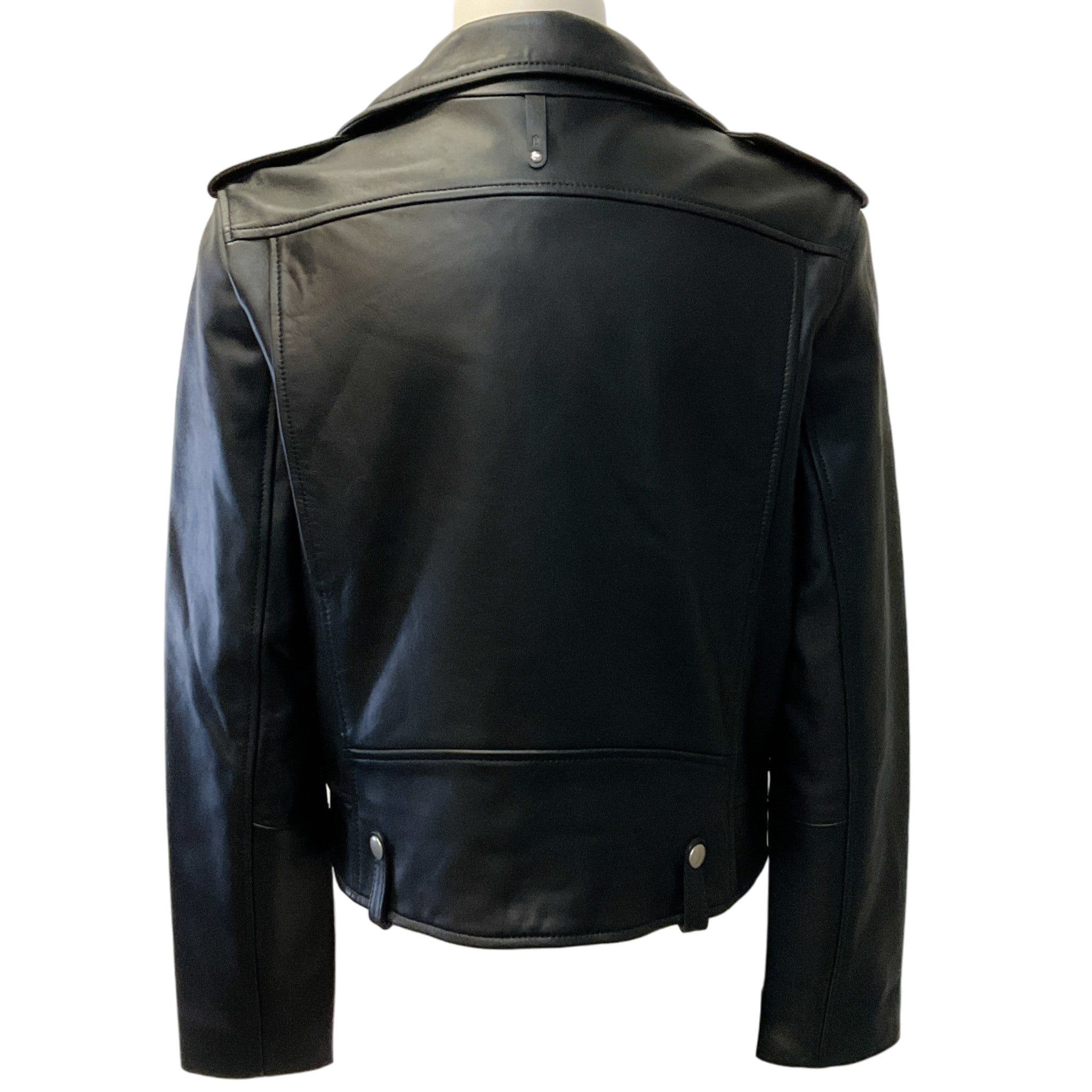 Mackage Black Leather Baya Moto Jacket