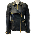 Load image into Gallery viewer, Burberry Brit Black Leather Remington Quilted Moto Jacket

