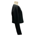 Load image into Gallery viewer, Lafayette 148 New York Black Cropped Button-Front Wool Jacket
