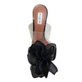 Load image into Gallery viewer, Alaia Black Patent / Clear Fleur 90 Mules
