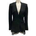 Load image into Gallery viewer, Jonathan Simkhai Black Signature Basque Collarless Blazer Jacket
