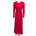 Load image into Gallery viewer, ME+EM Hibiscus Pink Textured Jersey Ruched Maxi Dress
