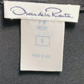 Load image into Gallery viewer, Oscar de la Renta Black Draped Long Sleeved Silk Blouse
