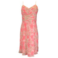 Load image into Gallery viewer, Emilio Pucci Pink / Ivory / Beige Multi Floral Printed Sleeveless V-Neck Silk Dress
