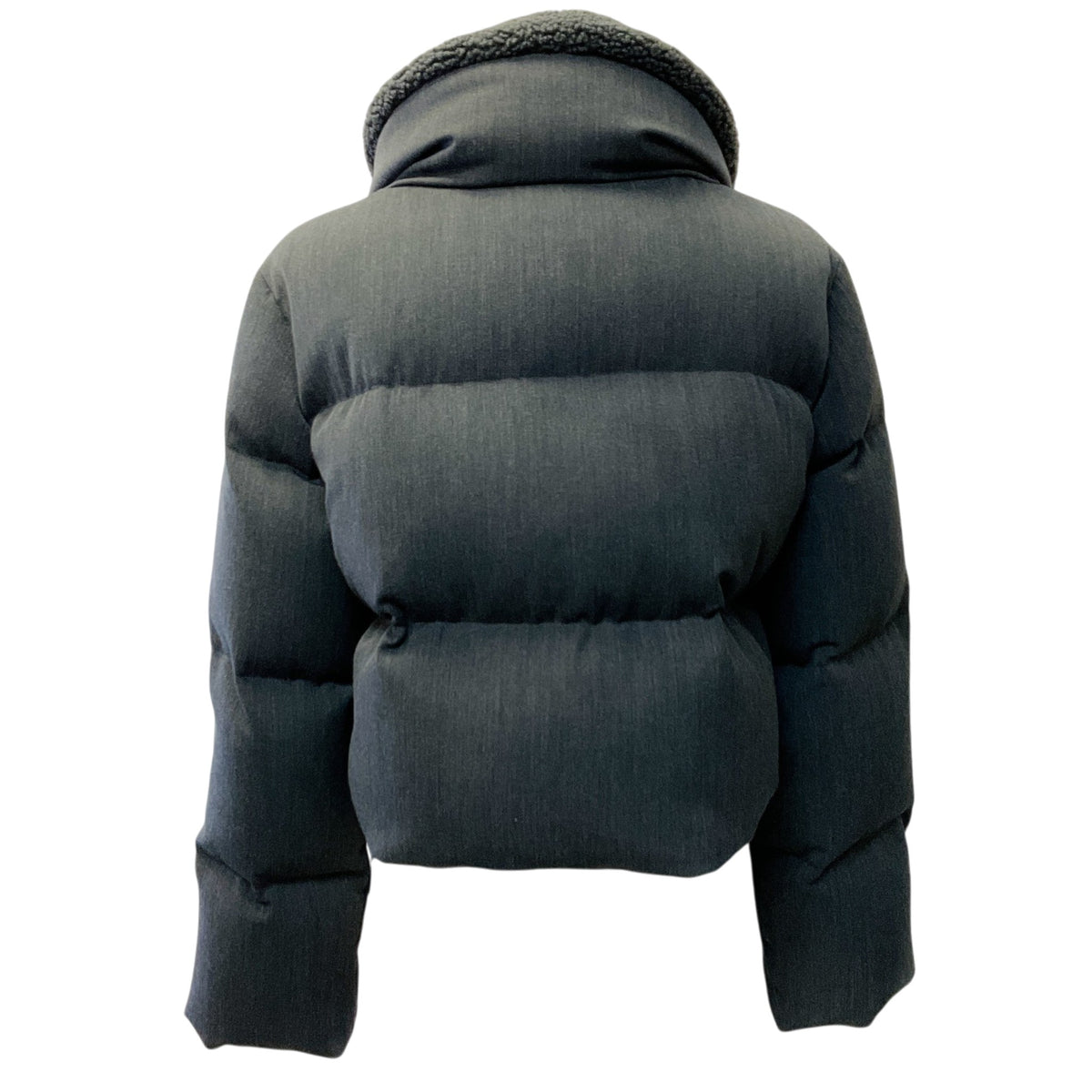 Jarbo Grey Cropped Puffer Jacket