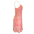 Load image into Gallery viewer, Emilio Pucci Pink / Ivory / Beige Multi Floral Printed Sleeveless V-Neck Silk Dress
