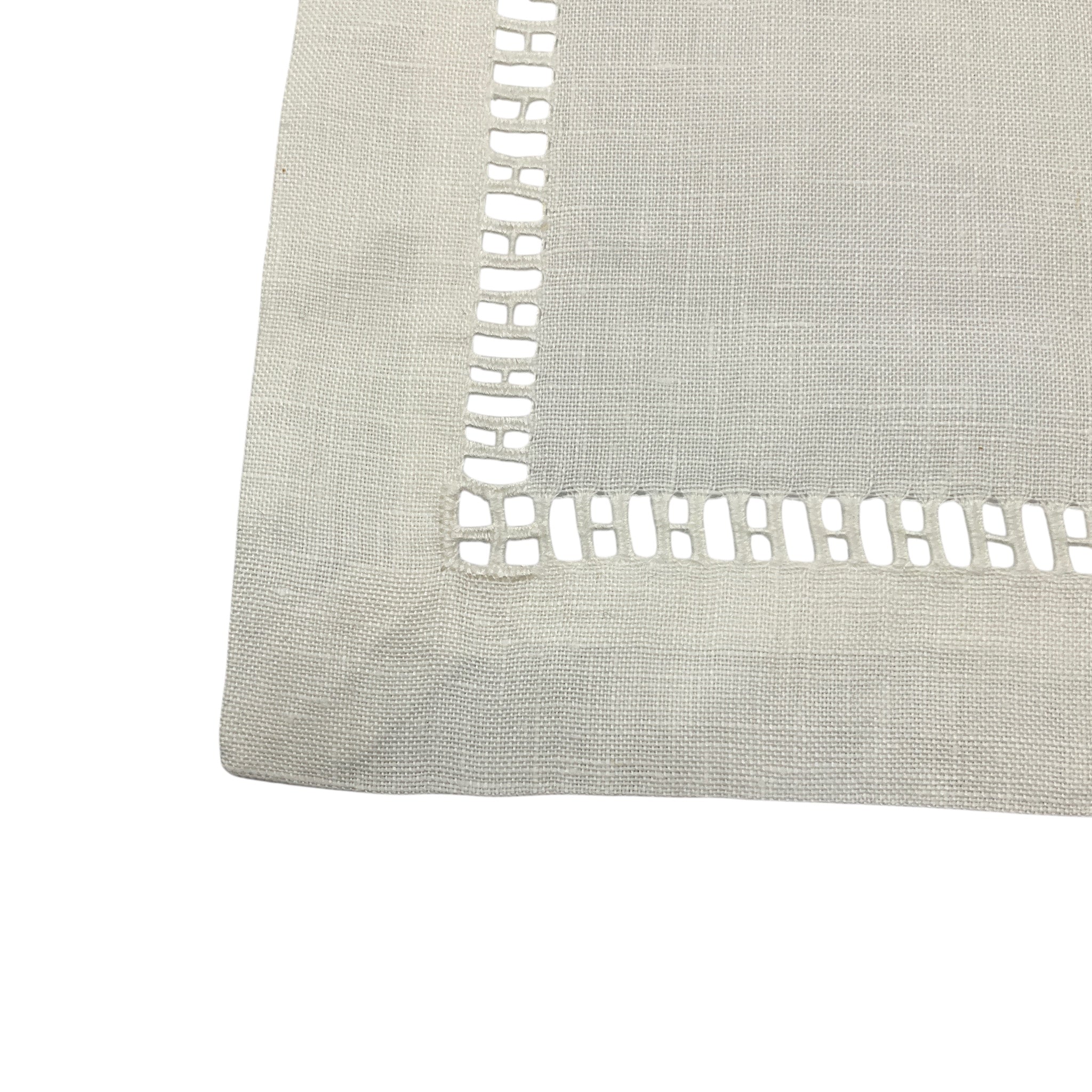Hermes Ecru H Cut Out Patterned Linen Breakfast Napkins with Box (Assortment / Set of 7)