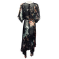 Load image into Gallery viewer, Sass & Bide Black Multi Interstella Print Sheer Silk Dress with Slip
