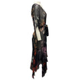 Load image into Gallery viewer, Sass & Bide Black Multi Interstella Print Sheer Silk Dress with Slip
