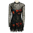 Load image into Gallery viewer, Etro Black Multi Floral Printed Lace Mini Cocktail Dress
