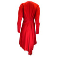 Load image into Gallery viewer, Alexandre Vauthier Red Long Sleeved Viscose Midi Dress
