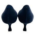 Load image into Gallery viewer, Manolo Blahnik Navy Blue Suede Kitten Heel Pumps
