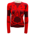 Load image into Gallery viewer, Hermes Red / Burgundy Brides de Gala Cashmere Knit Crewneck Pullover Sweater
