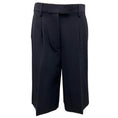 Load image into Gallery viewer, Prada Navy Blue Wool Gabardine Bermuda Shorts
