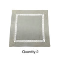 Load image into Gallery viewer, Hermes Ecru H Cut Out Patterned Linen Square Cocktail Napkins with Box (Assortment / Set of 7)
