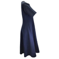 Load image into Gallery viewer, Marni Navy Blue Short Sleeved Flared Jersey Midi Dress
